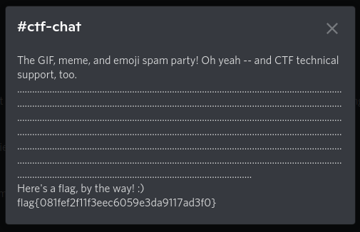 screenshot of discord topic
